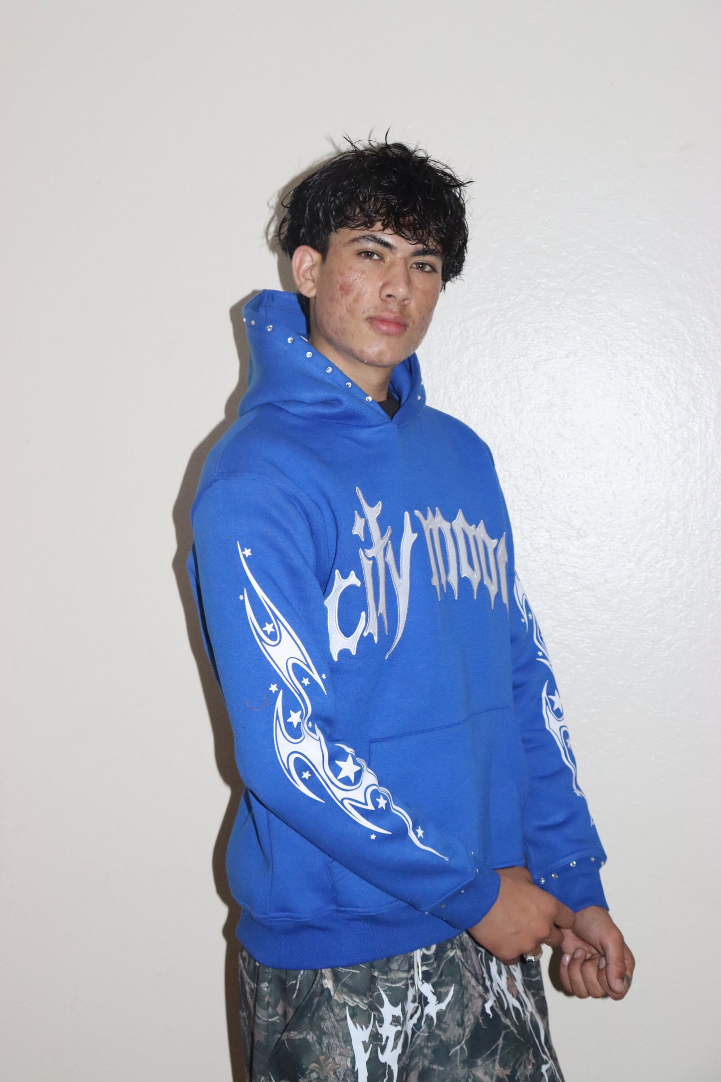 Blue City Mood Hoodie